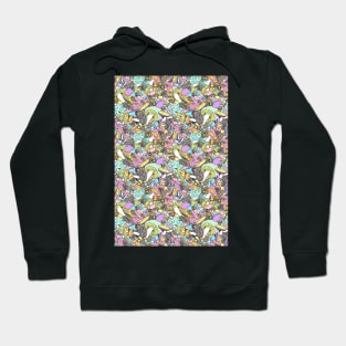 50s psychedelic mushrooms Hoodie